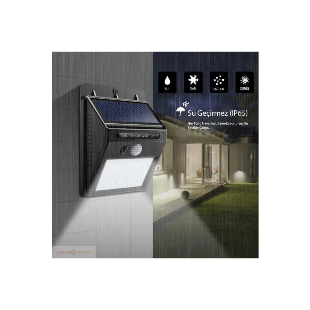 Noas Solar Güneş Neptün Duvar Paneli | 20W | 1600 Lümen | IP65 | YL84-2001-S