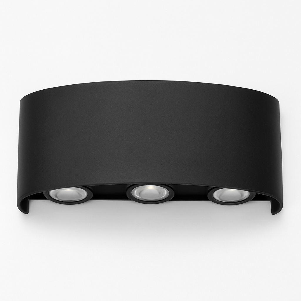 Myledim Haiti 3 Işık Güneş Işığı (Amber) LED Duvar Apliği – Modern Üç Gözlü Dekoratif Aydınlatma