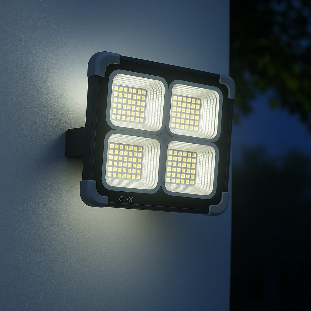 CT-4698 Miami Solar LED Projeksiyon – 200W, 336 LED, Dimmerli Güneş Enerjili Aydınlatma
