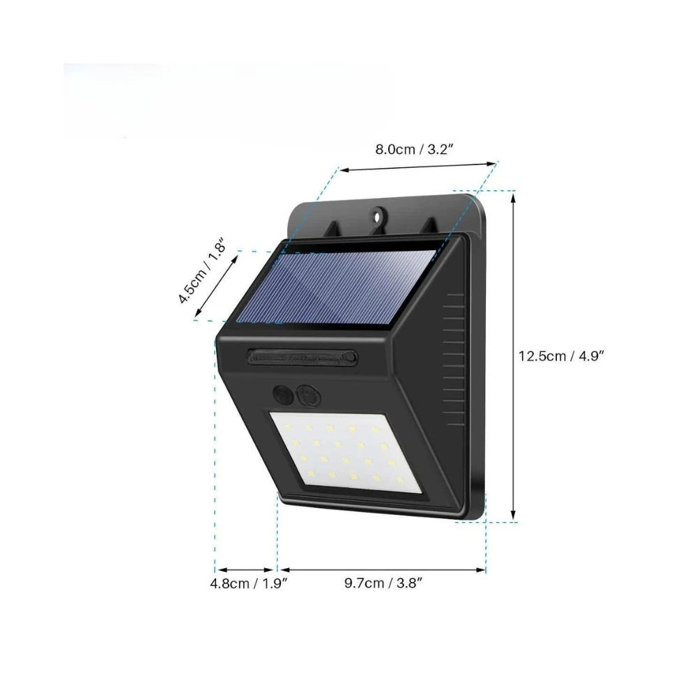 Güneş Enerjili LED Solar Aplik Tek Yönlü Aydınlatma Gün Işığı
