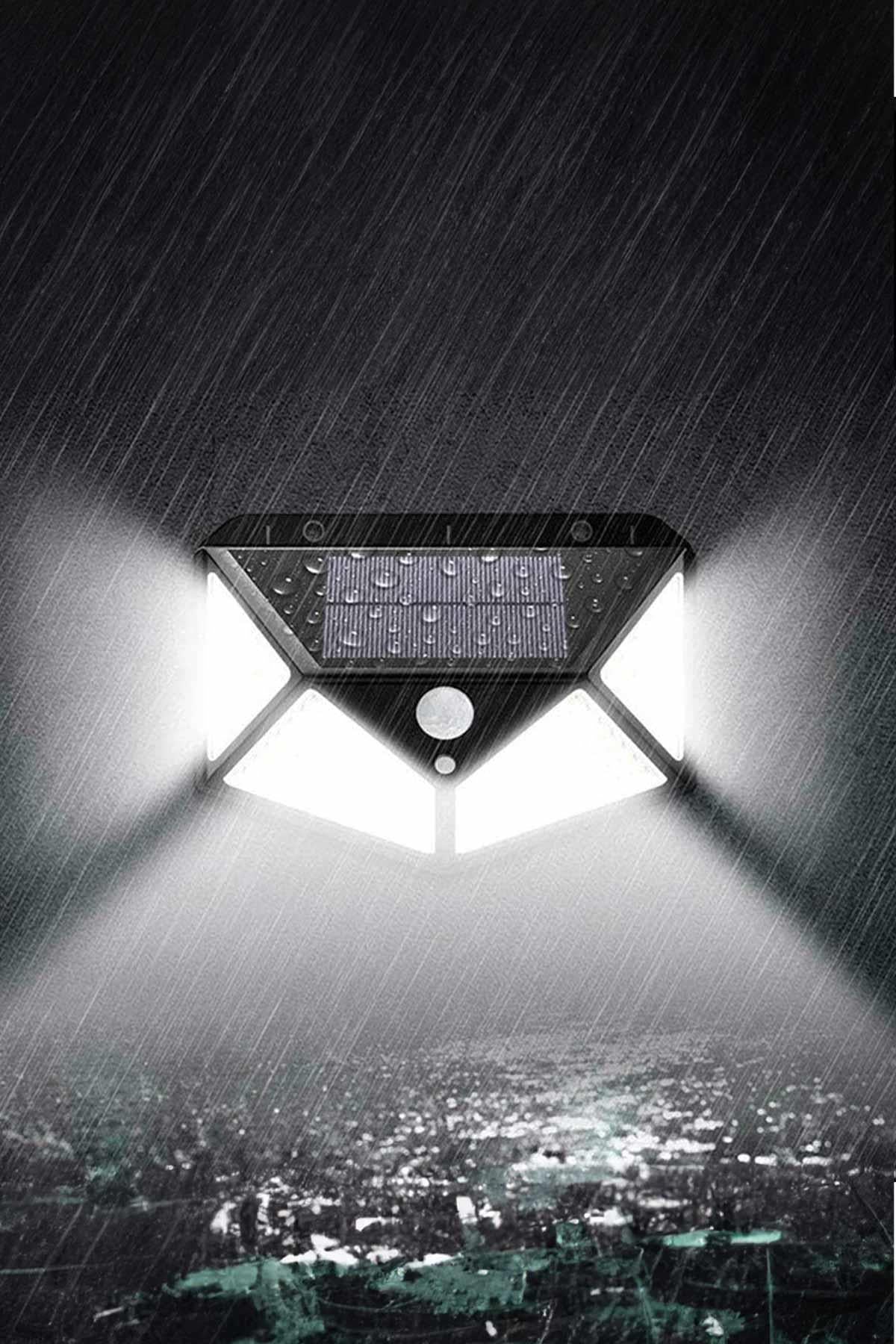 100 LED’li Solar Hareket Sensörlü Bahçe Lambası | 20W | IP65 | 3 Modlu Akıllı Aydınlatma