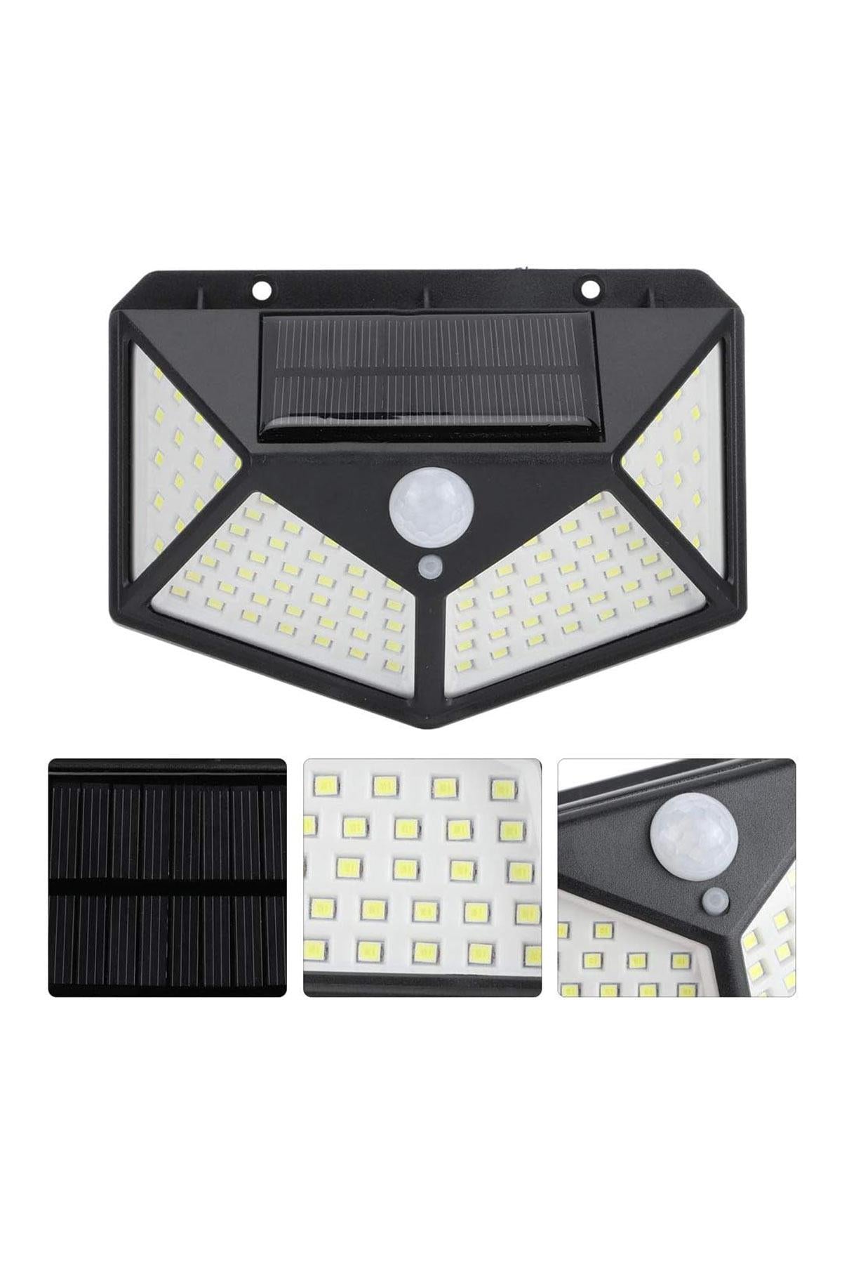 100 LED’li Solar Hareket Sensörlü Bahçe Lambası | 20W | IP65 | 3 Modlu Akıllı Aydınlatma
