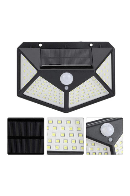 100 LED’li Solar Hareket Sensörlü Bahçe Lambası | 20W | IP65 | 3 Modlu Akıllı Aydınlatma