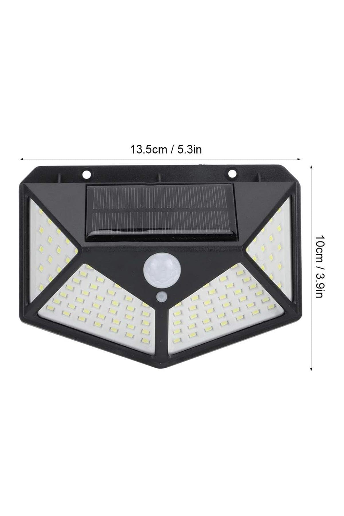 100 LED’li Solar Hareket Sensörlü Bahçe Lambası | 20W | IP65 | 3 Modlu Akıllı Aydınlatma