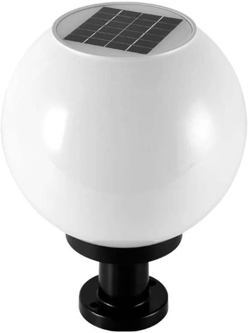 Solar LED Bahçe Armatürü – 250mm Cam Küre | IP65 Su Geçirmez