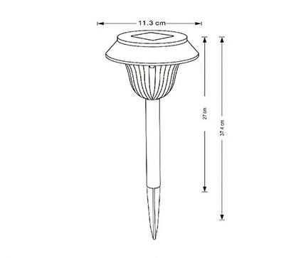 Noas 7W Miranda Solar Bahçe Aydınlatma Armatürü | 40cm | Beyaz Işık | Modern Tasarım