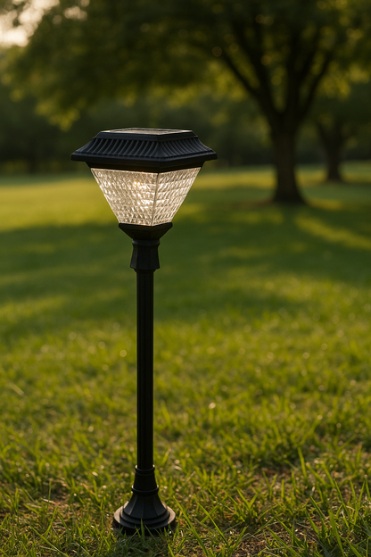 Myledim CT-7317 Solar LED Çim Direği | 30W Güneş Enerjili IP64 Bahçe Lambası