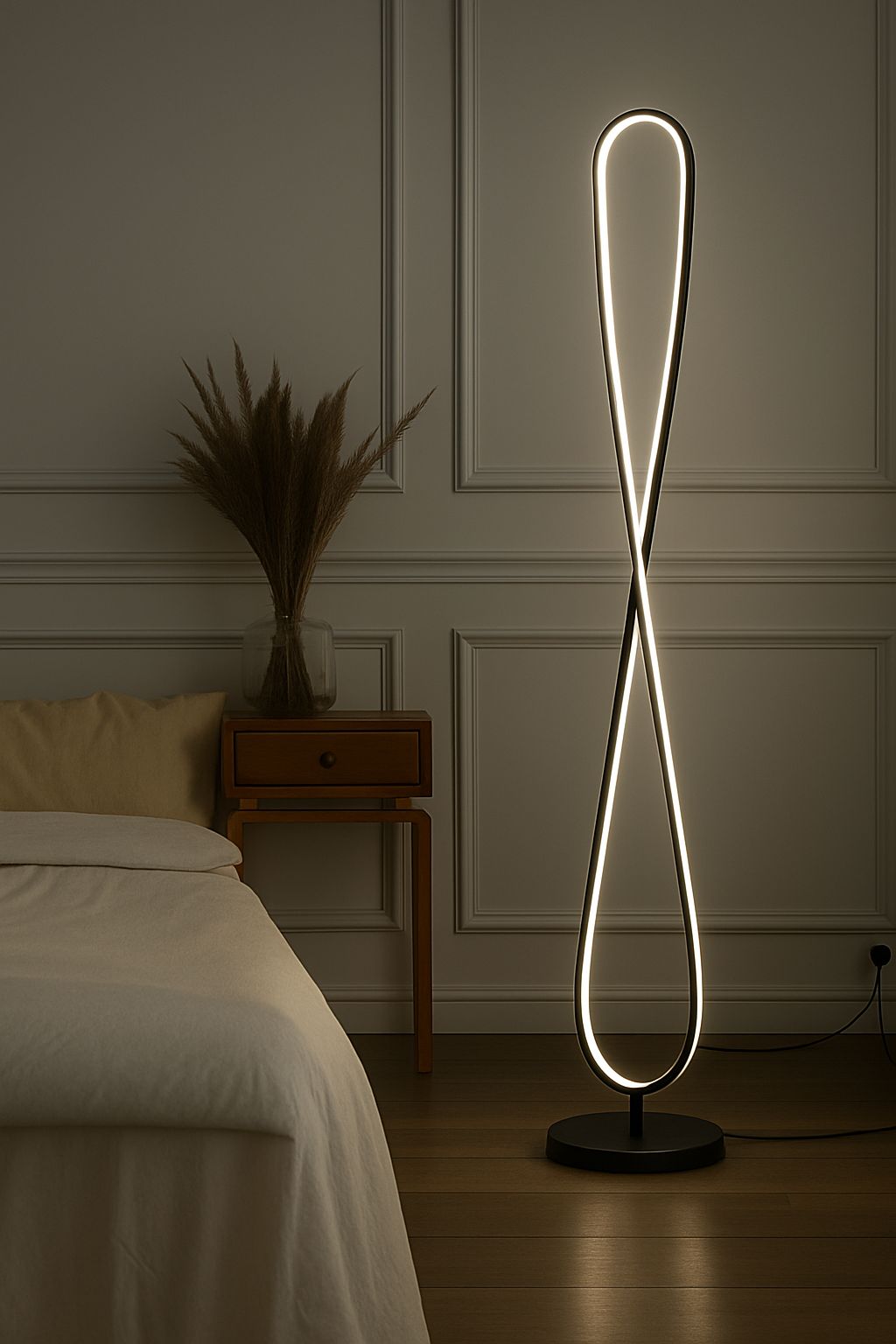 Myledim Elips LED Lambader – 3 Renk Modlu (Sıcak/Nötr/Soğuk Beyaz)