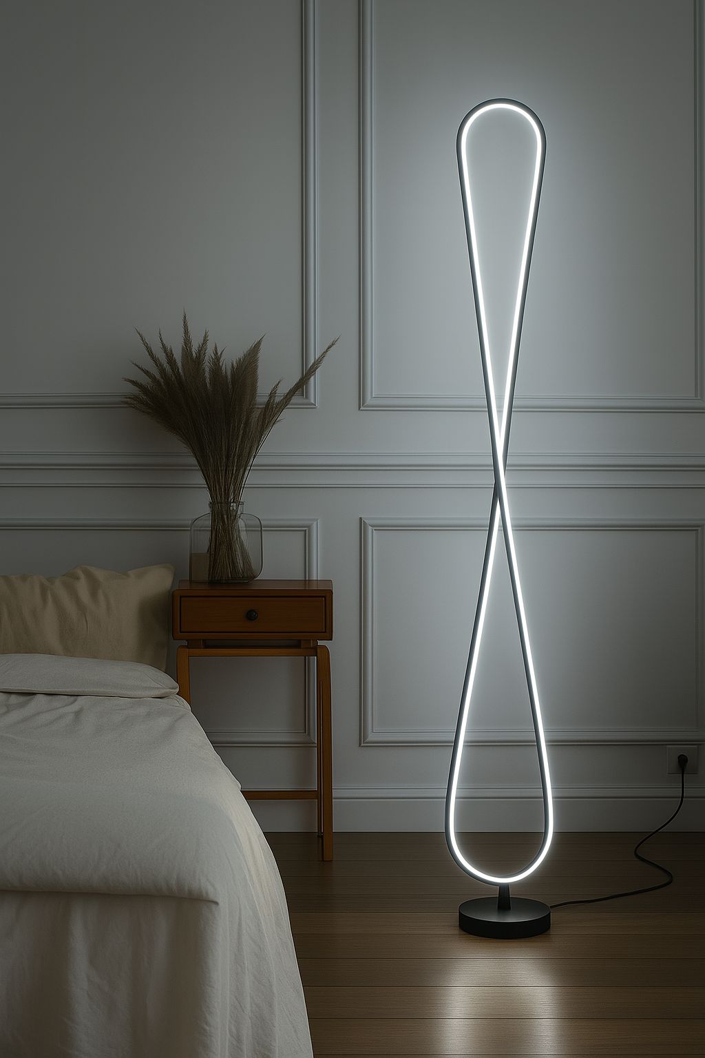 Myledim Elips LED Lambader – 3 Renk Modlu (Sıcak/Nötr/Soğuk Beyaz)