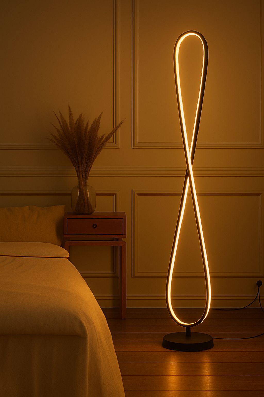 Myledim Elips LED Lambader – 3 Renk Modlu (Sıcak/Nötr/Soğuk Beyaz)