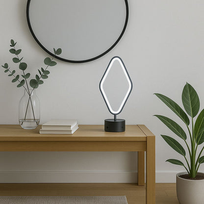 Myledim Elmas Formlu LED Masa Lambası – 3 Renk Ayarlı, Geometrik Tasarım