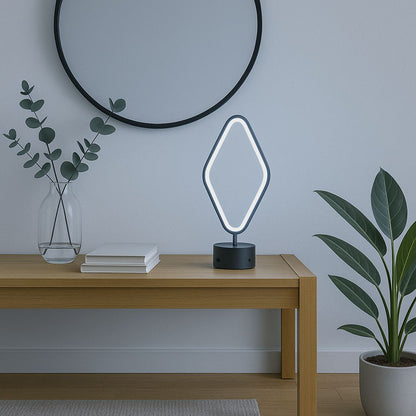 Myledim Elmas Formlu LED Masa Lambası – 3 Renk Ayarlı, Geometrik Tasarım