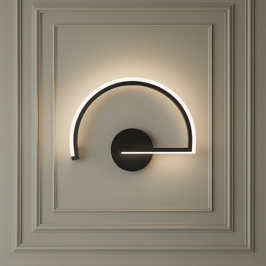 Myledim Yarım Daire Formlu 3 Renkli LED Duvar Apliği – Modern Geometrik Tasarım
