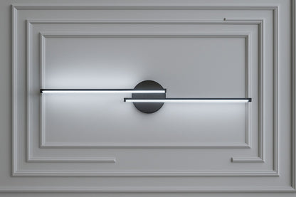 Myledim Yatay Çift Kollu 3 Renkli LED Duvar Apliği – Modern Minimalist Işık Tasarımı