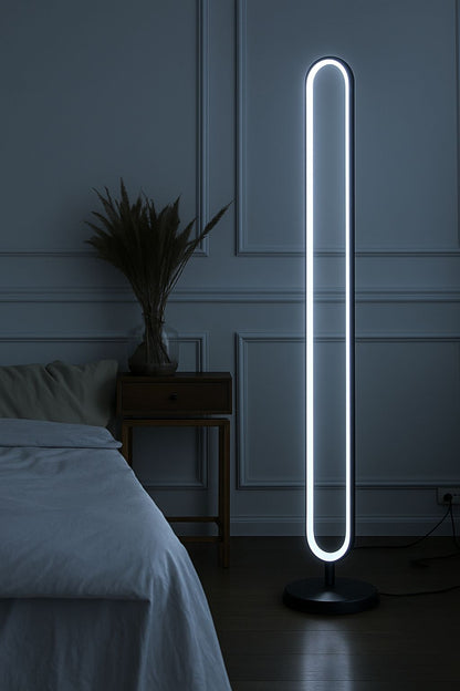 Myledim 3 Renkli Elips LED Lambader – 130 cm Yüksek, Modern Minimal Tasarım