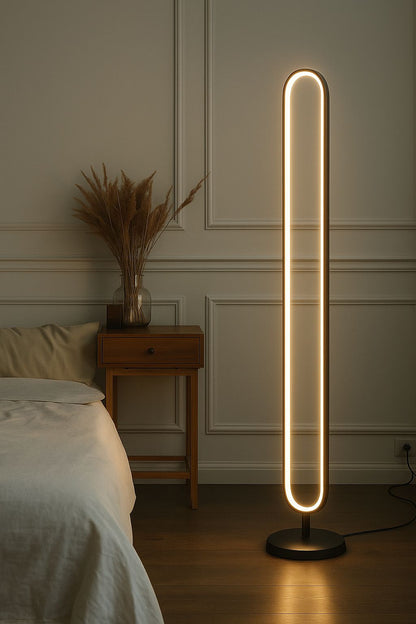 Myledim 3 Renkli Elips LED Lambader – 130 cm Yüksek, Modern Minimal Tasarım